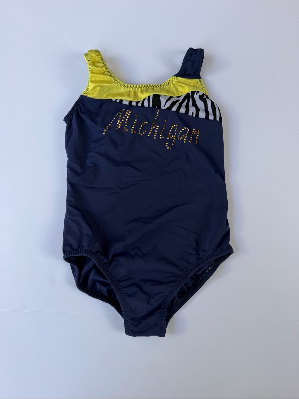 Girls University of Michigan Style Leotard